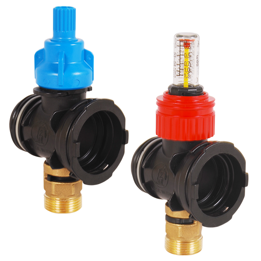 Legend Valves 8100-10-XP 1" Engineered Plastic Supply & Return Header Expansion Ports, Pair with Large C-clip, O-rings, and Spacer Ring; For M-8100 Manifolds