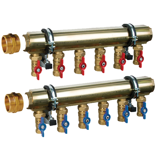 Legend Valves 8220-15-4X 1-1/2" High Capacity Brass Bar Manifold Expansion Kit