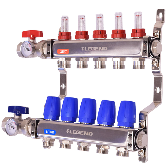 Legend Valves 8330-10-9 1" Stainless Steel Manifold Basic Kit with FNPT Isolation Valves