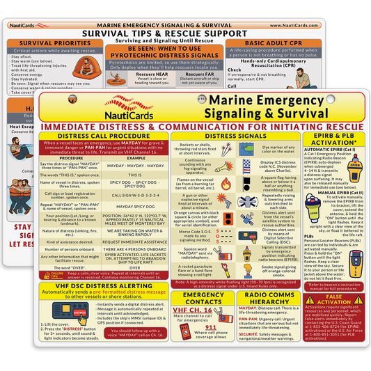 Paradise Clay RFR008 Marine Emergency Signaling and Survival Card - Book