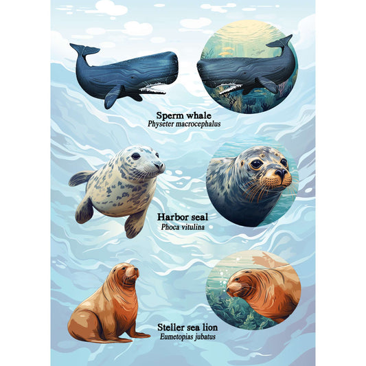 Paradise Clay IHP_SBMAP Pacific Northwest Marine Animal - Sticker Book