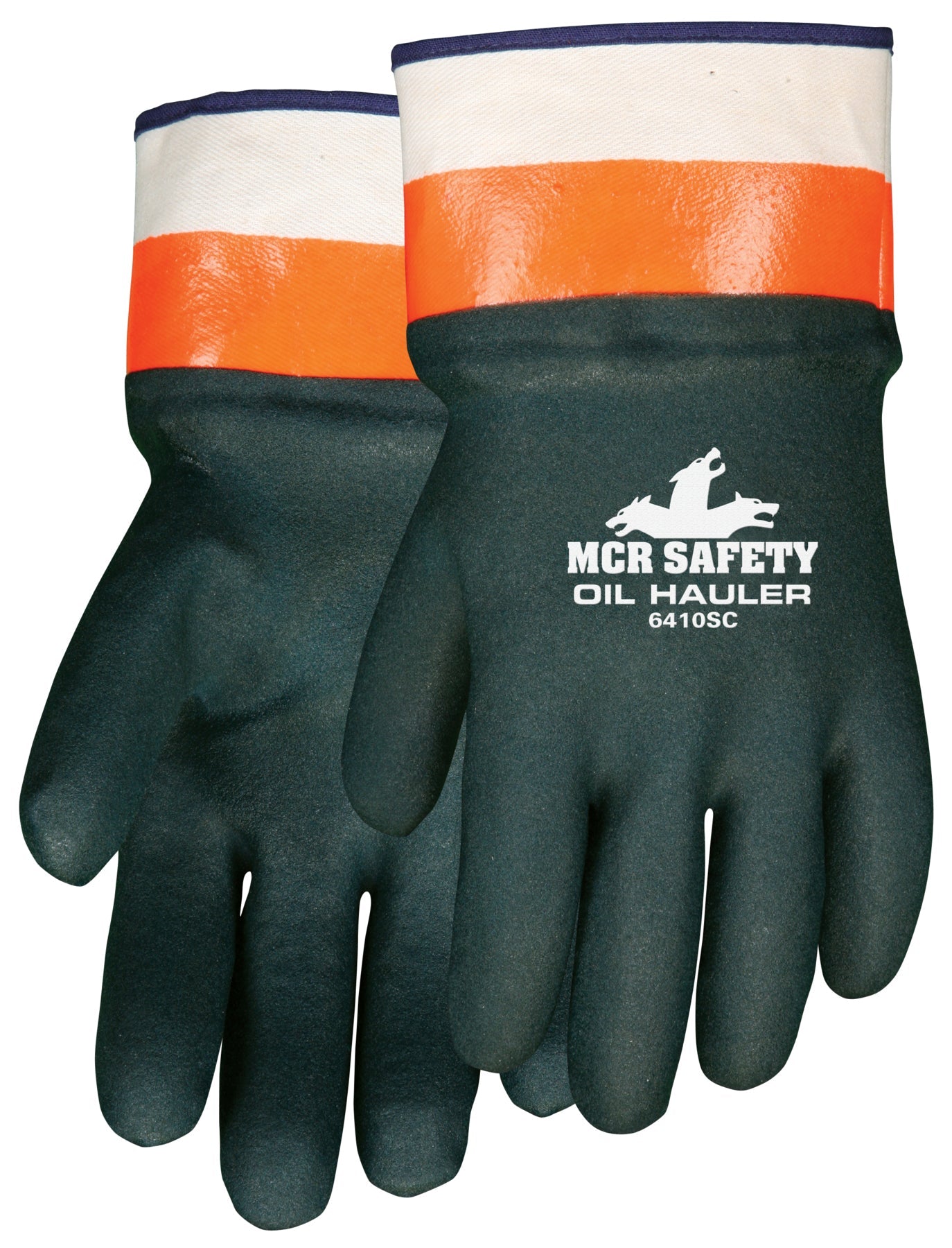 MCR SAFETY 6410SC Oil Hauler Dark Greenpremium Double Dip Pvc (1 PR)
