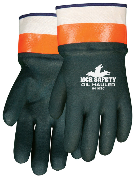 MCR SAFETY 6410SC Oil Hauler Dark Greenpremium Double Dip Pvc (1 PR)