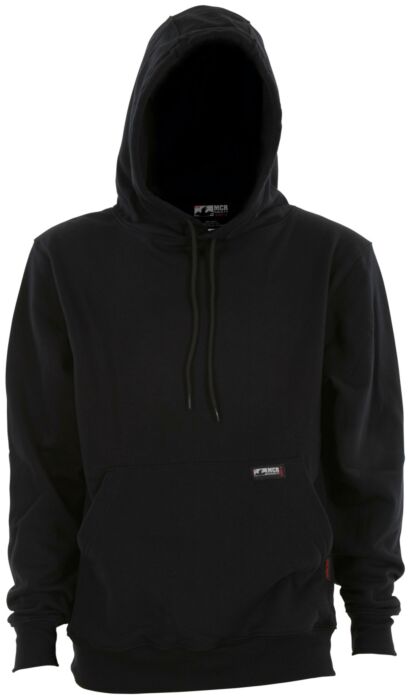 MCR Safety SS2BKX5 MCR Safety FR Gear Flame Resistant (FR) Hooded Pullover Sweatshirt 100% Cotton Interlock Fleece Shell, Black (1 EA)