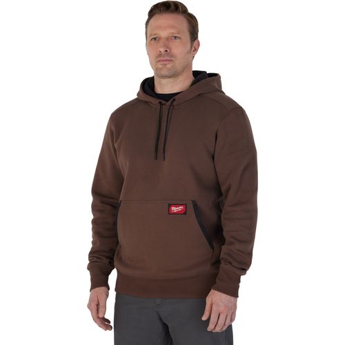 Milwaukee Tool 351BR-L FREEFLEX Pullover Hoodie - Brown (Large), 1 EA
