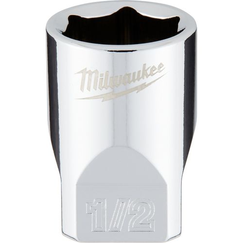 Milwaukee Tool 45-34-9009 1/4" Drive 1/2" SAE Deep Socket with FOUR FLAT Sides, 1 EA