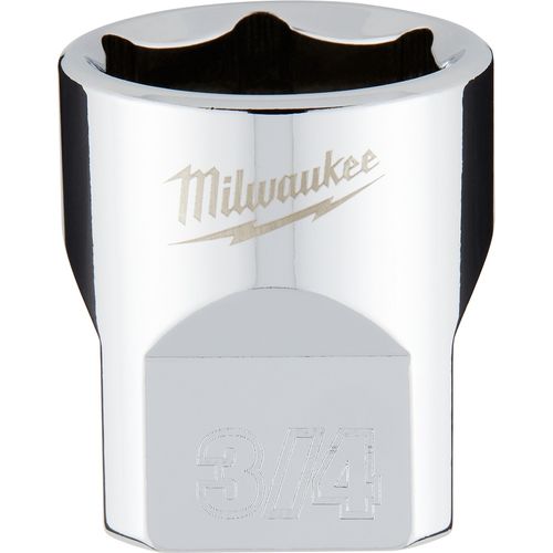 Milwaukee Tool 45-34-9068 3/8" Drive 3/4" SAE Socket with FOUR FLAT Sides, 1 EA