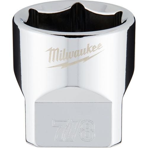 Milwaukee Tool 45-34-9070 3/8" Drive 7/8" SAE Socket with FOUR FLAT Sides, 1 EA