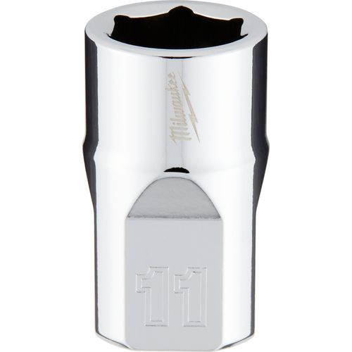 Milwaukee Tool 45-34-9081 3/8" Drive 11mm Metric Socket with FOUR FLAT Sides, 1 EA