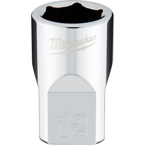 Milwaukee Tool 45-34-9082 3/8" Drive 12mm Metric Socket with FOUR FLAT Sides, 1 EA
