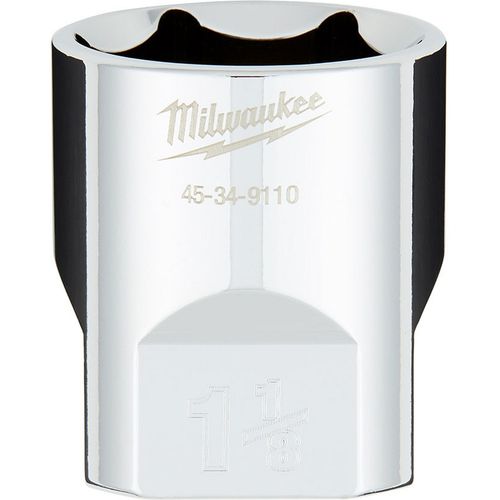 Milwaukee Tool 45-34-9110 1/2" Drive 1-1/8" SAE 6-Point Socket with FOUR FLAT Sides, 1 EA