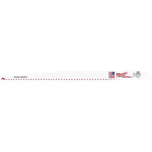 Milwaukee Tool 48-01-2037 12" 5 TPI SAWZALL Blade for Wood with Nails, 25 EA/PK