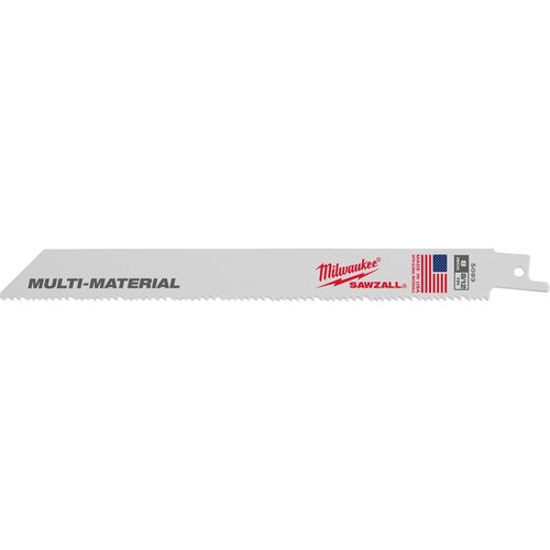 Milwaukee Tool 48-01-2073 8" 8/12 TPI SAWZALL Blade for Multi-Material, 10 EA/PK