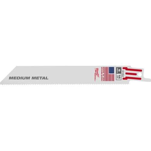 Milwaukee Tool 48-01-2162 6" 14 TPI SAWZALL Blade for Medium Metal, 10 EA/PK