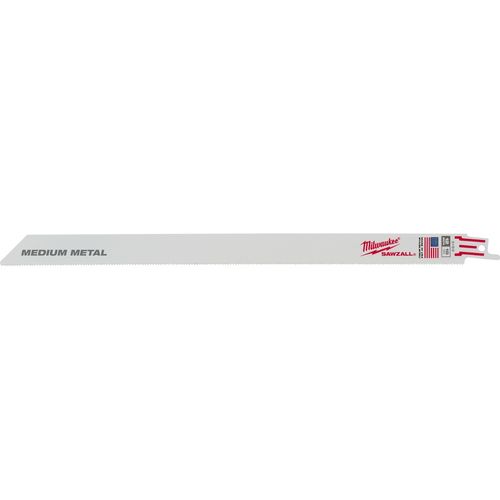 Milwaukee Tool 48-01-2169 12" 18 TPI SAWZALL Blade for Medium Metal, 10 EA/PK