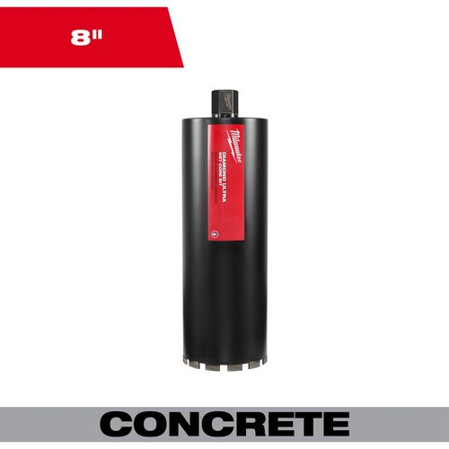 Milwaukee Tool 48-17-5080 8" DIAMOND ULTRA Wet Core Bit, 1 EA