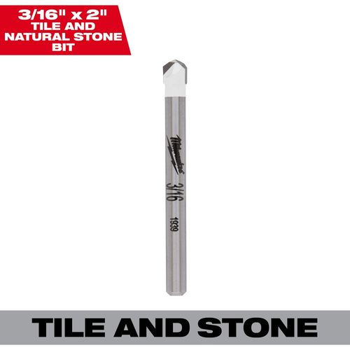 Milwaukee Tool 48-20-8991 3/16" Granite and Stone Bit, 1 EA