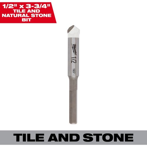 Milwaukee Tool 48-20-8995 1/2" Granite and Stone Bit, 1 EA