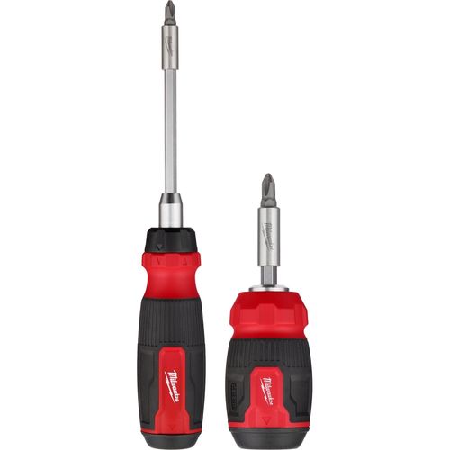 Milwaukee Tool 48-22-2906 2 Piece 14-in-1 Ratcheting Multi-Bit Screwdriver and 8-in-1 Compact Multi-Bit Screwdriver, 1 ST