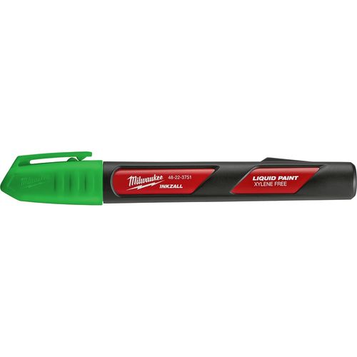 Milwaukee Tool 48-22-3751 INKZALL Green Liquid Paint Marker, 12 EA/PK