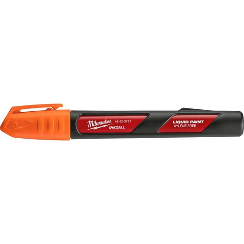 Milwaukee Tool 48-22-3771 INKZALL Orange Liquid Paint Marker, 12 EA/PK