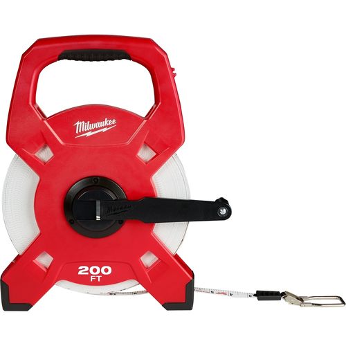 Milwaukee Tool 48-22-5302 200' Fiberglass Open Reel Long Tape Measure, 1 EA