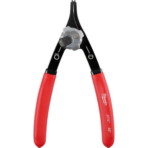 Milwaukee Tool 48-22-6537 .070" Convertible Snap Ring Pliers - 45°, 1 EA