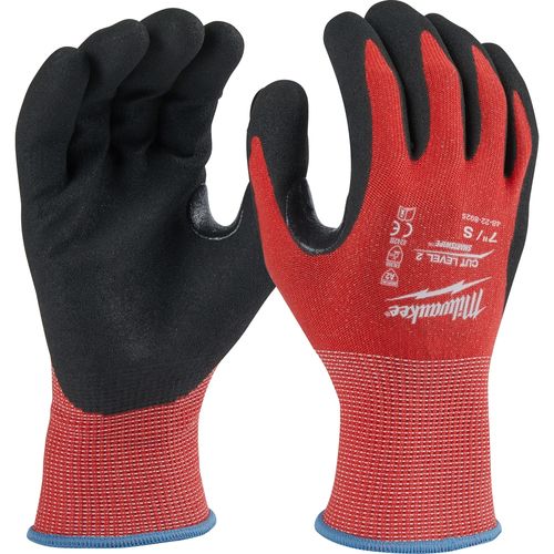 Milwaukee Tool 48-22-8925B 12 Pair Cut Level 2 Nitrile Dipped Gloves (Small), 12 PR/PK