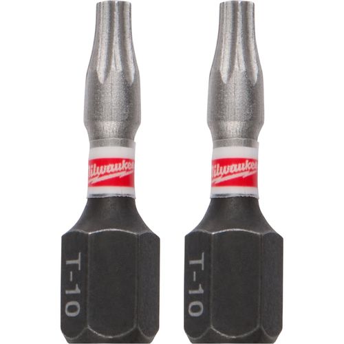 Milwaukee Tool 48-32-4427 SHOCKWAVE Impact TORX T10 Insert Bits, 2 EA/ST