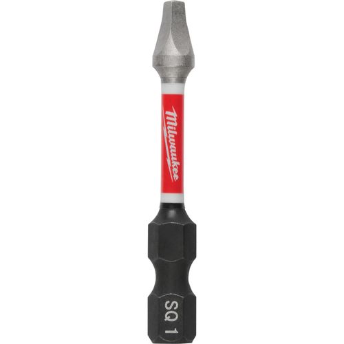 Milwaukee Tool 48-32-4471 SHOCKWAVE Impact Duty 2" Square Recess #1 Power Bit, 1 EA