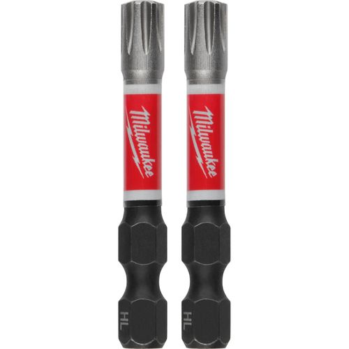 Milwaukee Tool 48-32-4648 SHOCKWAVE Impact Duty 2" Specialty Wood Screws Power Bits, 2 EA/PK