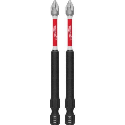 Milwaukee Tool 48-32-4660 SHOCKWAVE Impact Duty 3-1/2" PH1 Bit, 2 EA/PK