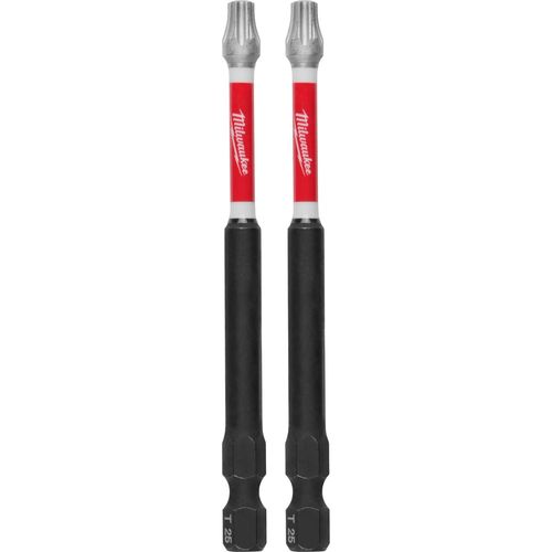 Milwaukee Tool 48-32-4679 SHOCKWAVE Impact Duty 3-1/2" T25 Bit, 2 EA/PK