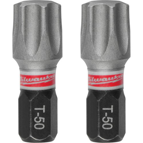 Milwaukee Tool 48-32-4789 SHOCKWAVE 1" Impact TORX T50 Insert Bits, 25 EA/PK