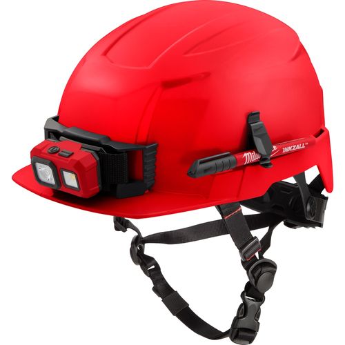 Milwaukee Tool 48-73-1329 BOLT Red Front Brim Safety Helmet (USA) - Type 2 Class E, 1 EA