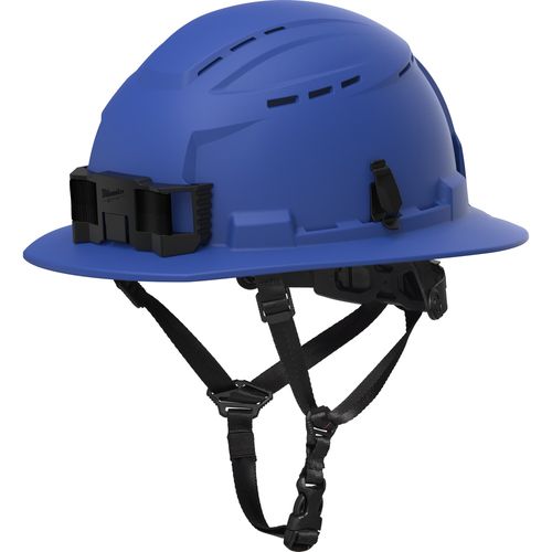 Milwaukee Tool 48-73-1654 BOLT Blue Full Brim Vented Safety Helmet – Type 2 Class C, 1 EA