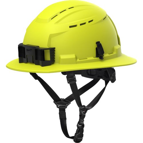 Milwaukee Tool 48-73-1656 BOLT High Visibility Green Full Brim Vented Safety Helmet – Type 2 Class C, 1 EA