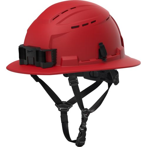Milwaukee Tool 48-73-1658 BOLT Red Full Brim Vented Safety Helmet – Type 2 Class C, 1 EA