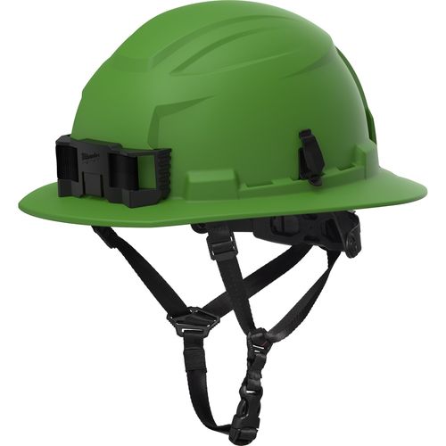 Milwaukee Tool 48-73-1691 BOLT Green Full Brim Non-Vented Safety Helmet – Type 2 Class E, 1 EA
