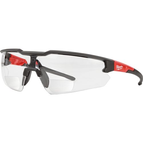 Milwaukee Tool 48-73-2205 Safety Glasses - +2.00 Magnified Clear Anti-Scratch Lenses (Polybag), 12 EA/PK