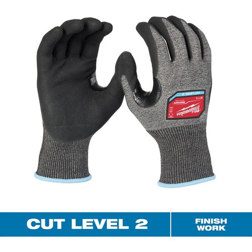 Milwaukee Tool 48-73-7120E Cut Level 2 High-Dexterity Nitrile Dipped Gloves (Small), 12 PR/PK