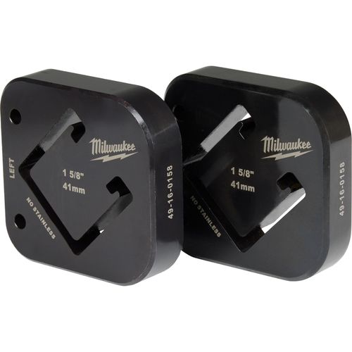 Milwaukee Tool 49-16-0158 1-5/8" x 1-5/8" Single Strut Shearing Dies, 1 EA