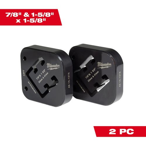 Milwaukee Tool 49-16-1578 7/8" & 1-5/8" x 1-5/8" Combination Strut Shearing Dies, 1 EA