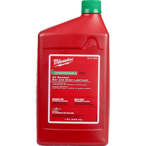 Milwaukee Tool 49-16-2840 1 Quart Biodegradable All Season Bar and Chain Lubricant, 1 EA