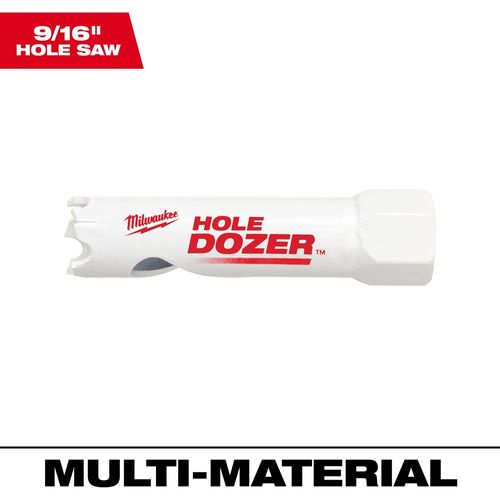 Milwaukee Tool 49-56-9690 9/16" HOLE DOZER Bi-Metal Hole Saw, 1 EA