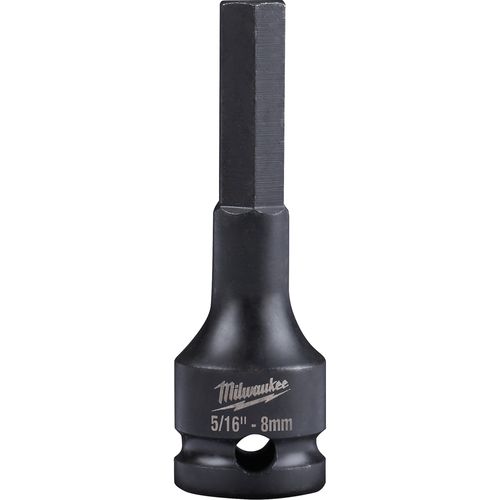 Milwaukee Tool 49-66-5151 SHOCKWAVE Impact Duty 5/16" Lineman's 3/8" Drive Hex Bit Socket, 1 EA