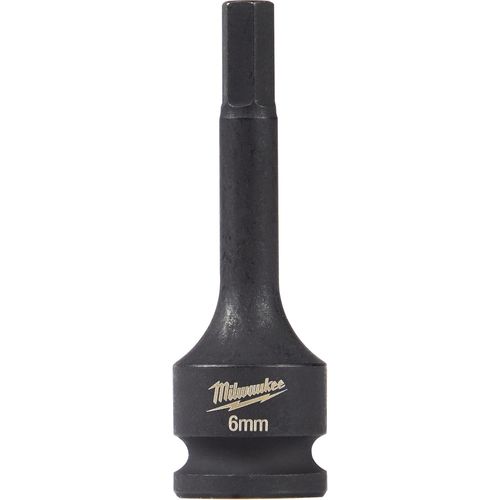 Milwaukee Tool 49-66-5156 SHOCKWAVE Impact Duty Lineman's 3/8" Drive 6MM Hex Bit Socket, 1 EA