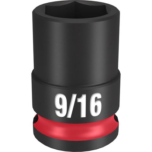 Milwaukee Tool 49-66-6107 SHOCKWAVE Impact Duty 3/8" Drive 9/16" Standard 6 Point Socket, 1 EA