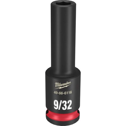 Milwaukee Tool 49-66-6116 SHOCKWAVE Impact Duty 3/8" Drive 9/32" Deep 6 Point Socket, 1 EA