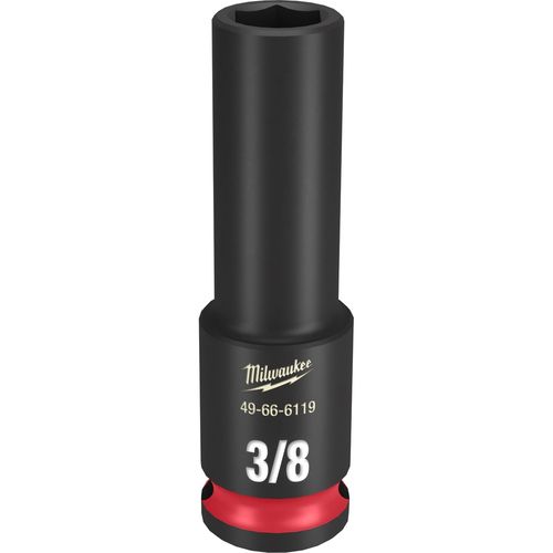 Milwaukee Tool 49-66-6119 SHOCKWAVE Impact Duty 3/8" Drive 3/8" Deep 6 Point Socket, 1 EA